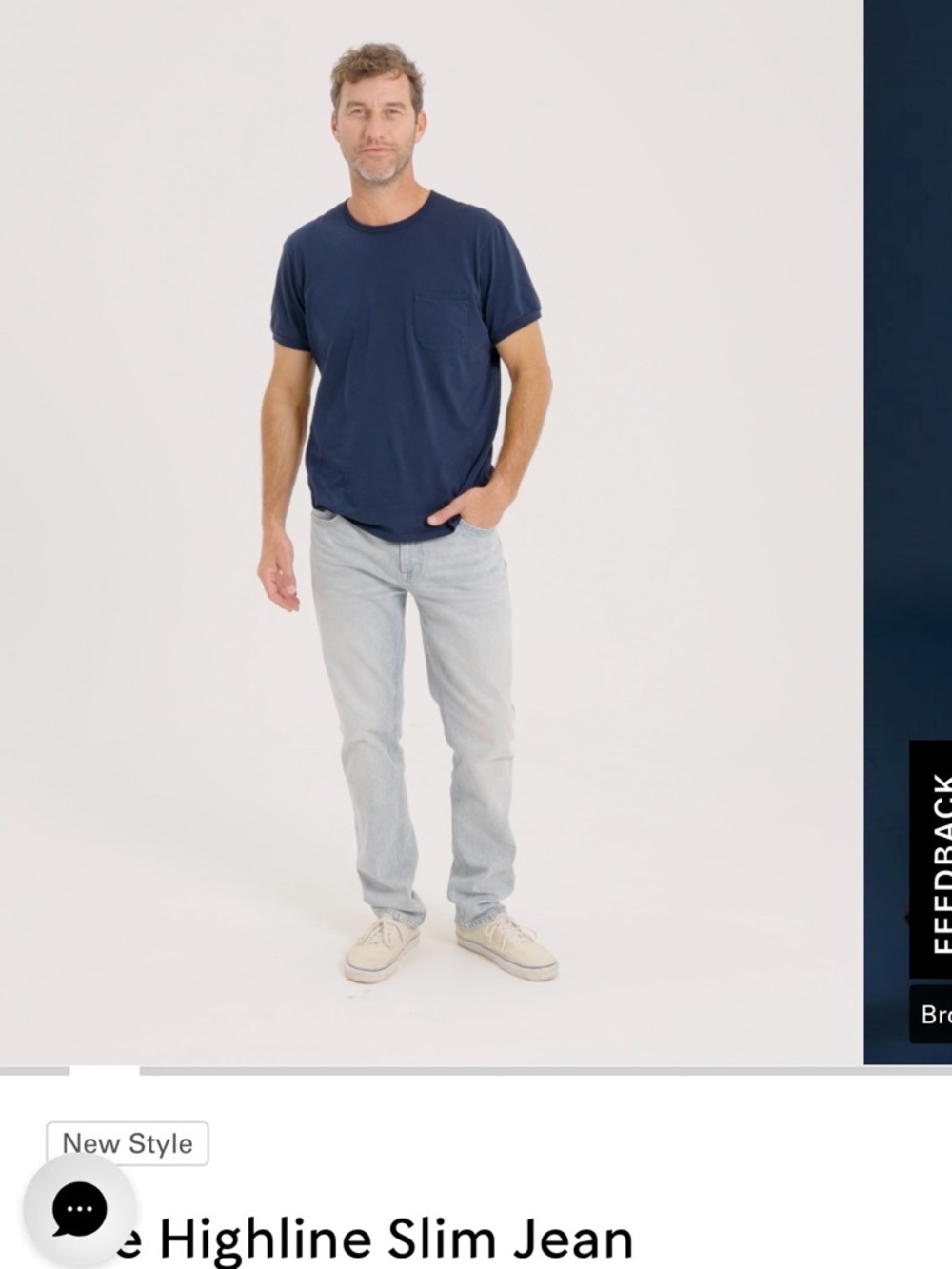 Outerknown S.E.A Highline Slim Jeans in Pale Vintage Wash